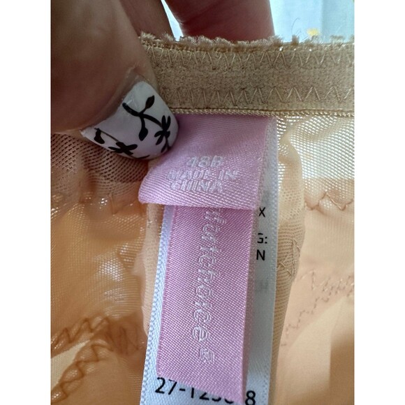 Comfort Choice NWT Nude Posture Support Front Hooks Wireless Lace Trim Bra 48B - Picture 7 of 9